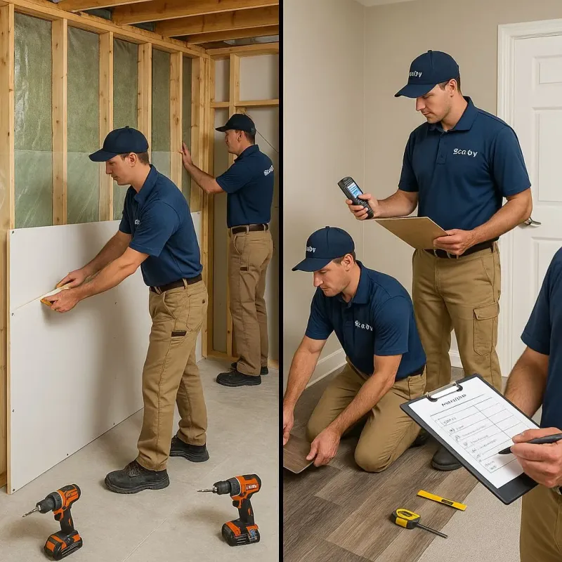 Repairs and Reconstruction process in La Cienega, NM